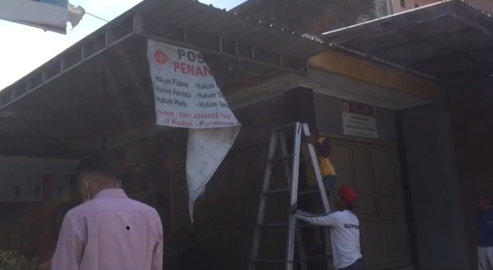 pengosongan rumah di Desa Tanjungkarang