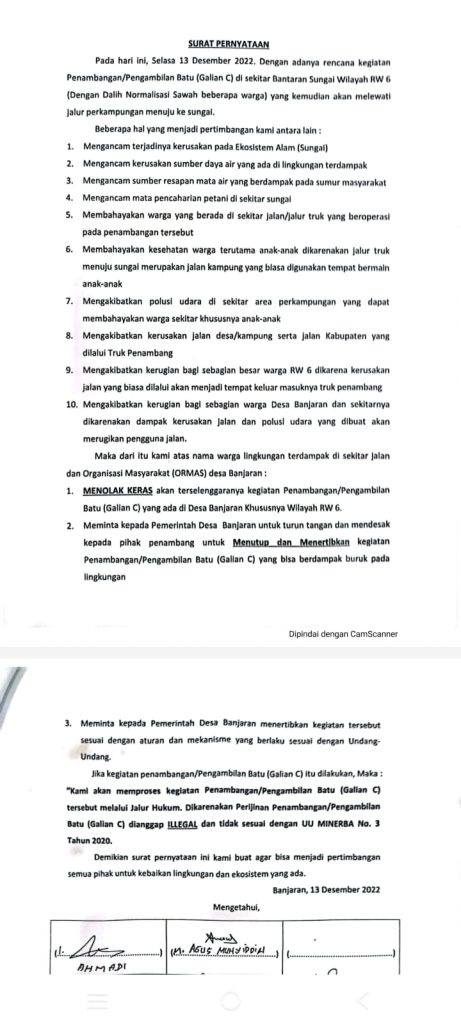 Warga Desa Banjaran Jepara Tolak Galian C Ilegal, Polisi Diminta Tindak Tegas 1 WhatsApp Image 2022 12 14 at 23.42.35