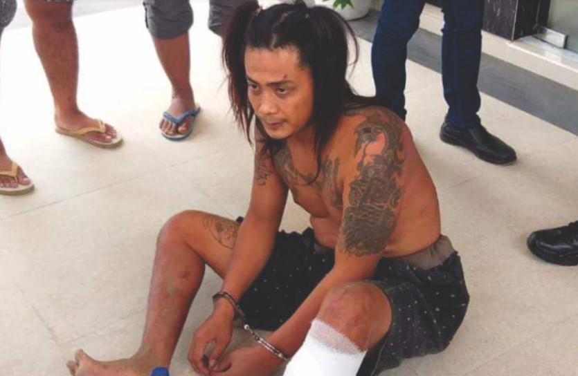 Pelaku pembunuhan perempuan di kamar hotel, JU saat ditangkap kepolisian