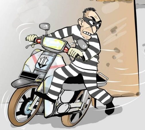 Ilustrasi pencurian sepeda motor