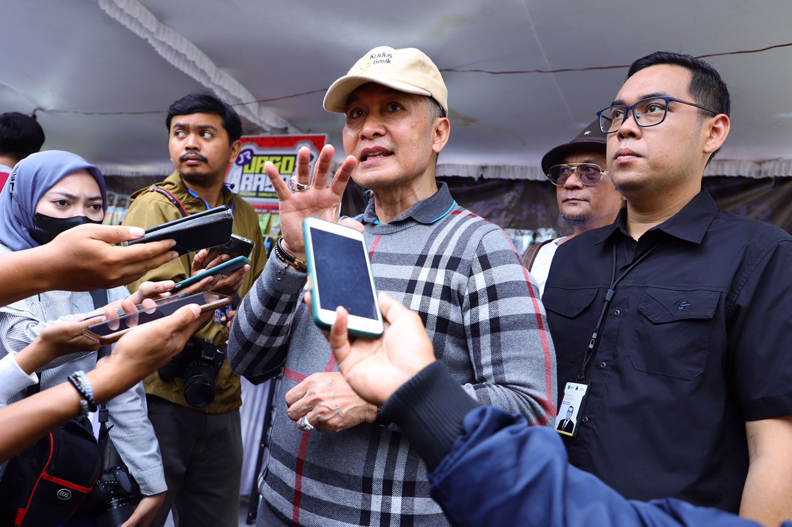 Bupati Kudus, Hartopo dalam sesi wawancara dengan awak media baru baru ini.