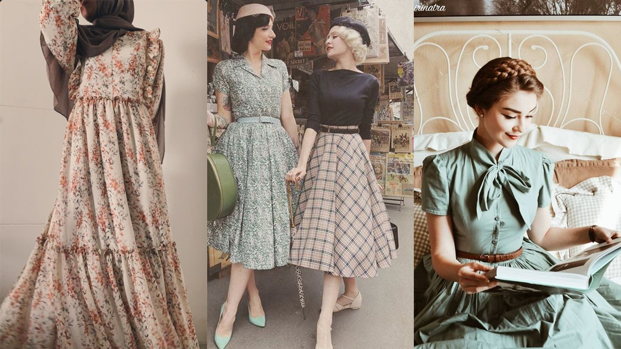 Inspirasi fashion style vintage yang tengah digandrungi