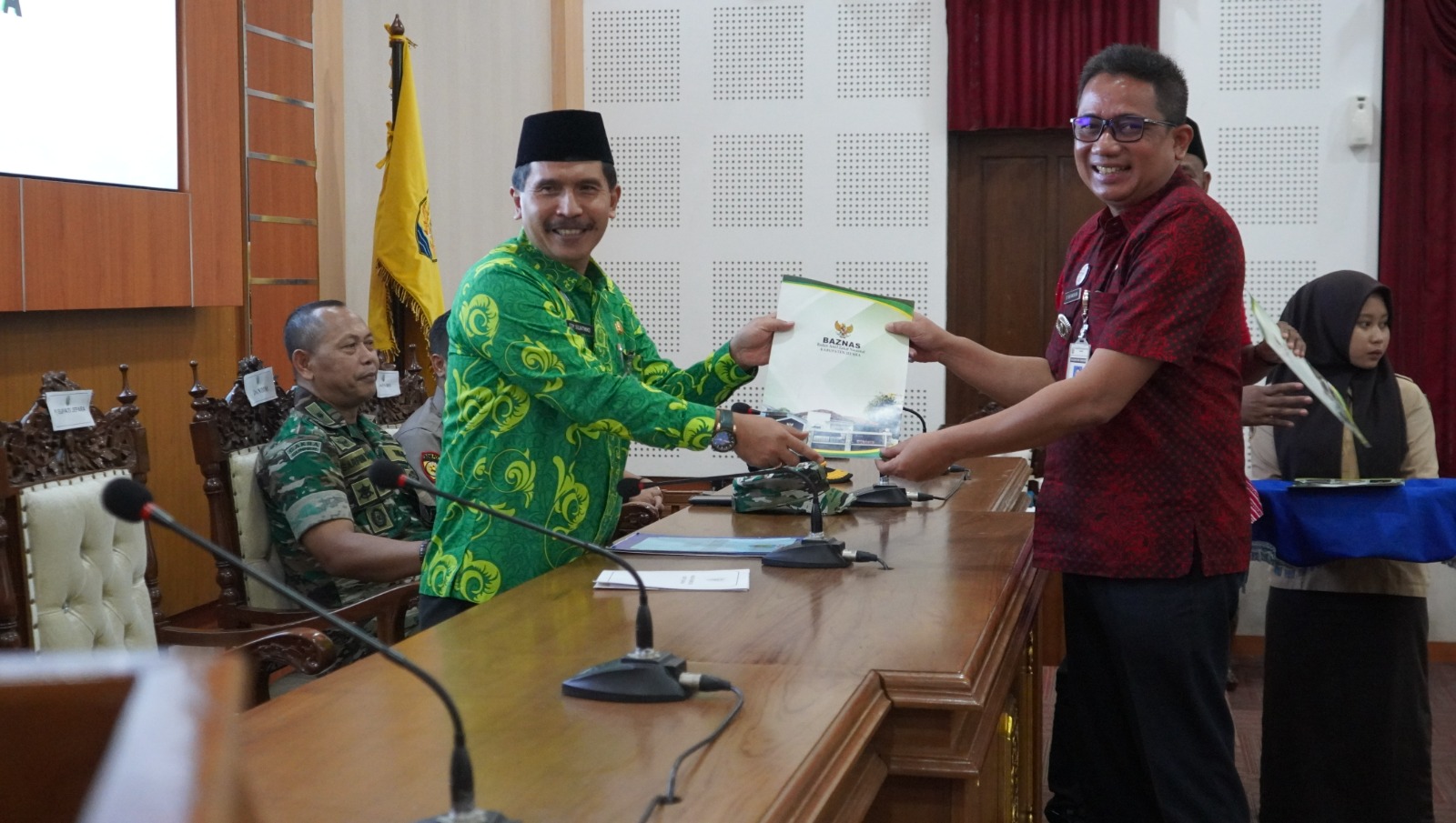 Pencanangan gerakan Bulan Sedekah di Gedung Shima, Jepara, Jumat (24/3) (KlikFakta/Istimewa)