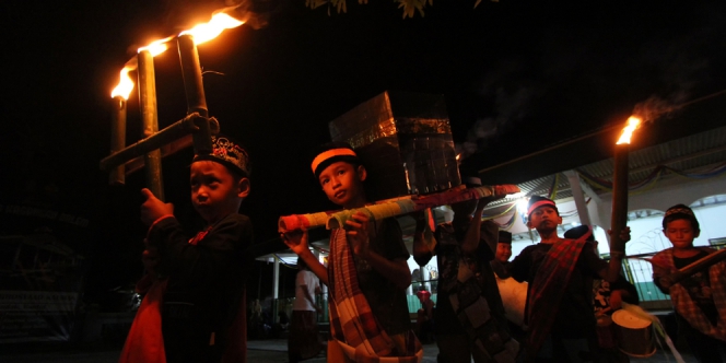 Pawai takbir keliling (foto: Dream.co.id)