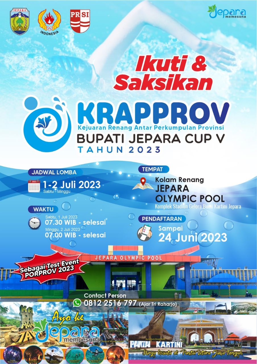 Pamflet Krappov Jateng Bupati Jepara Cup V (Sumber: Istimewa)