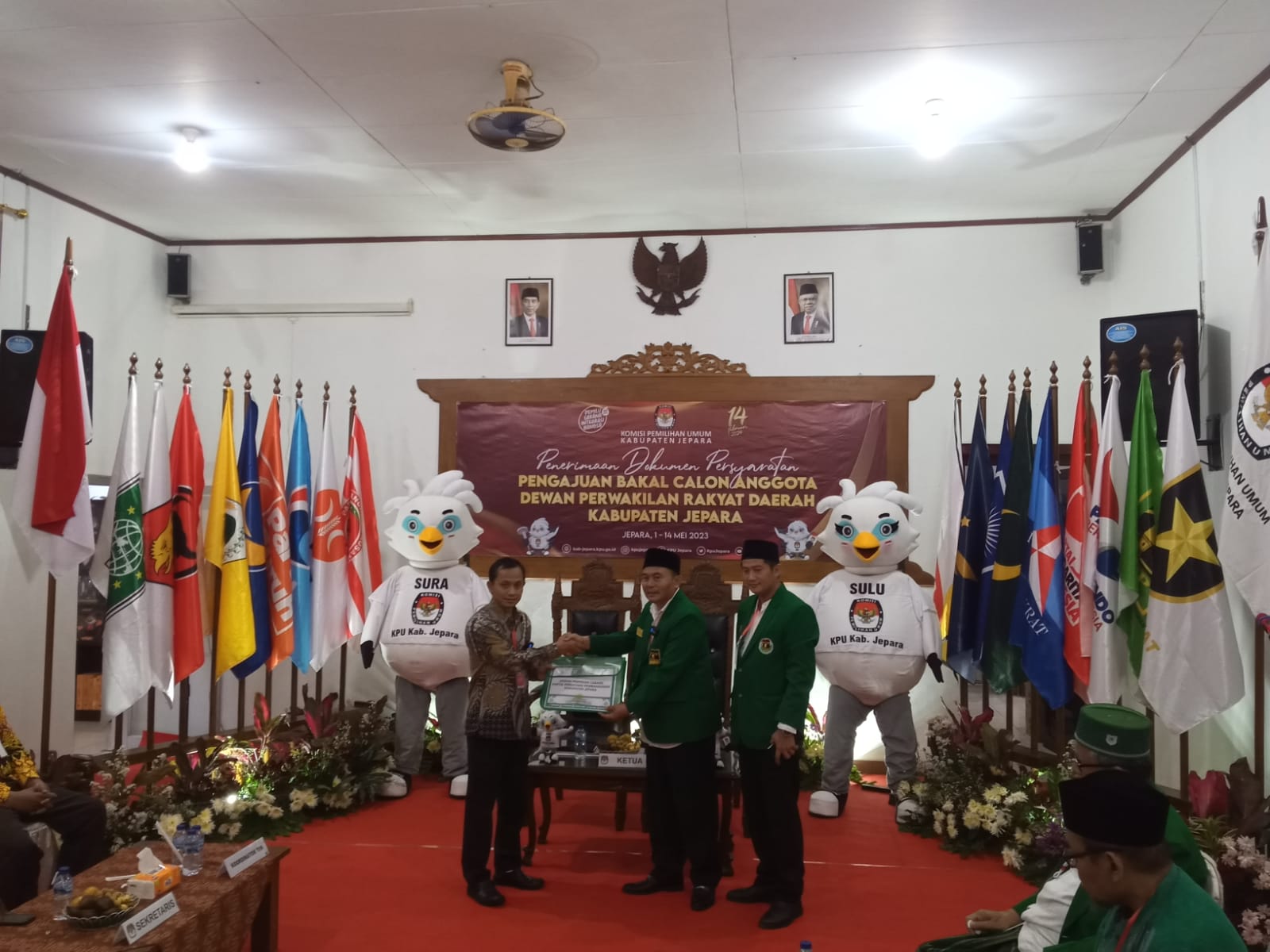 Dewan Pimpinan Cabang (DPC) Partai Persatuan Pembangunan (PPP) Kabupaten Jepara mengajukan 47 Bakal calon legislatif (Bacaleg) ke KPU Jepara pada Jumat (12/5/2023) (KlikFakta/Nur Ithrotul Fadhilah)