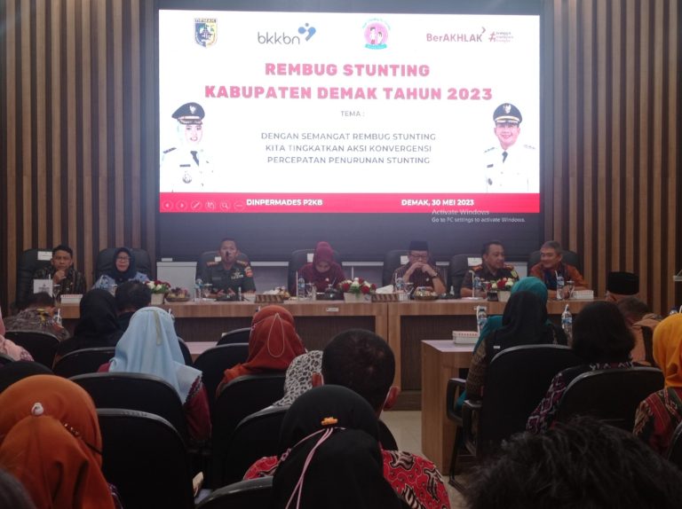 Rembug Stunting Kabupaten Demak Tahun 2023 pada Selasa (30/5) (Jatengprov.go.id)