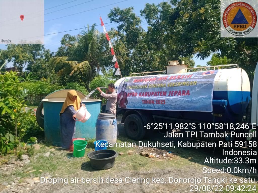 Penyaluran air bersih di Jepara (Istimewa)