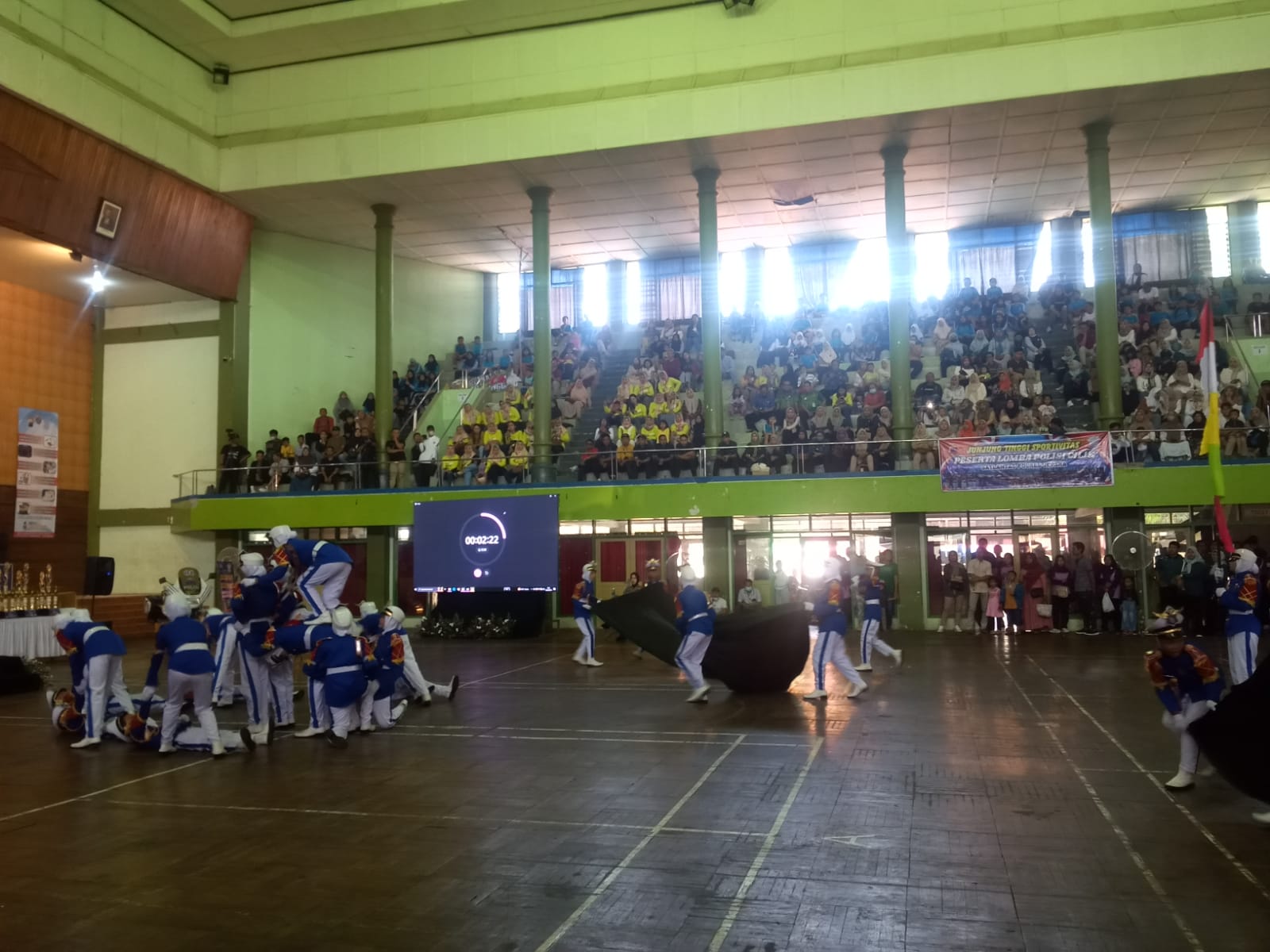 Salah satu penampilan peserta lomba polisi cilik yang digelar Kapolres Jepara (Klikfakta/Nur Ithrotul Fadhilah)