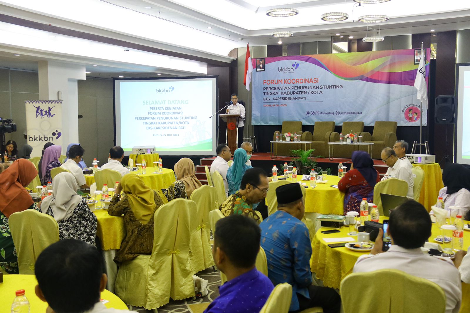 Forum Koordinasi Percepatan penurunan Stunting Tingkat Kabupaten se-Karesidenan Pati di Hotel @HOM Kudus, Kamis (27/7) (Foto: Diskominfo Kudus)