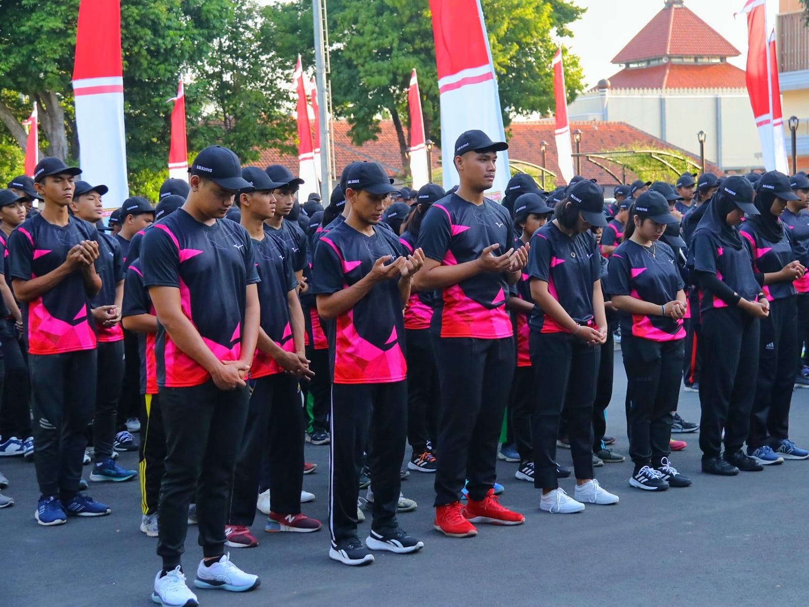 Apel Pelepasan Kontingen Kudus Porprov di Halaman Pendopo, Senin (31/7) (Foto: Diskominfo Kudus)