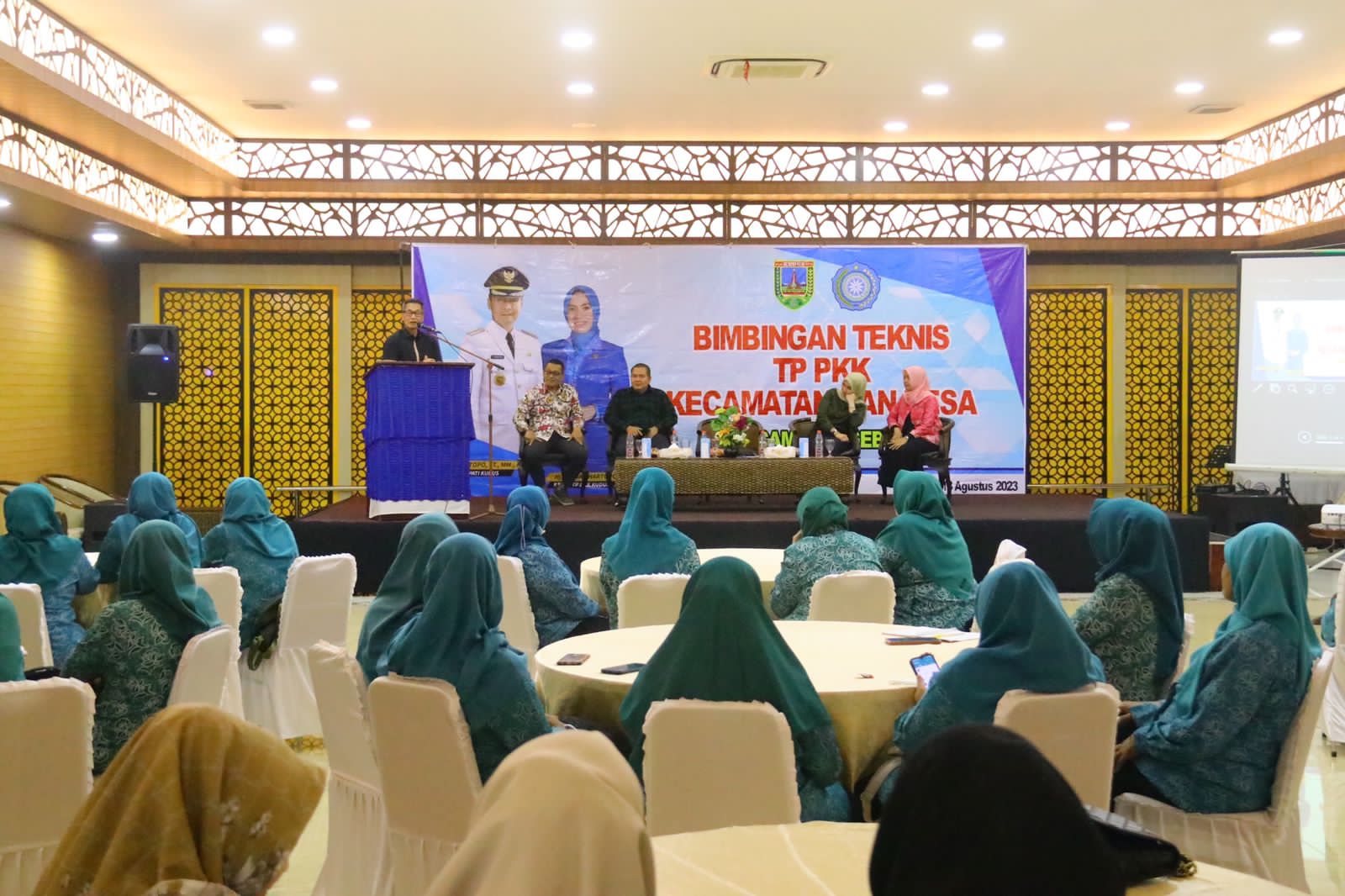 Bimbingan teknis (Bimtek) TP PKK Kecamatan Gebog pada Sabtu (12/8/2023)