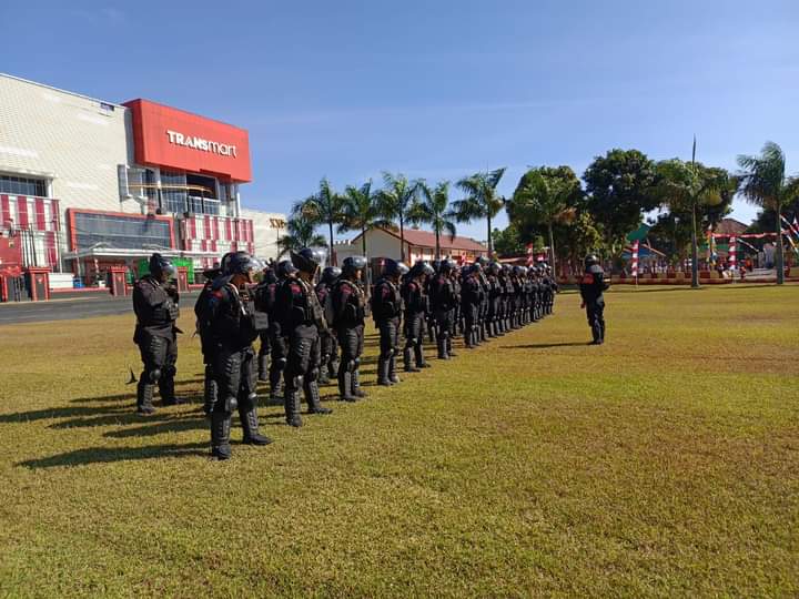 Apel pasukan pengamanan Polda Jateng yang diterjunkan untuk mengamankan jalannya ASEAN Economic Minister (Foto: Polda Jateng)