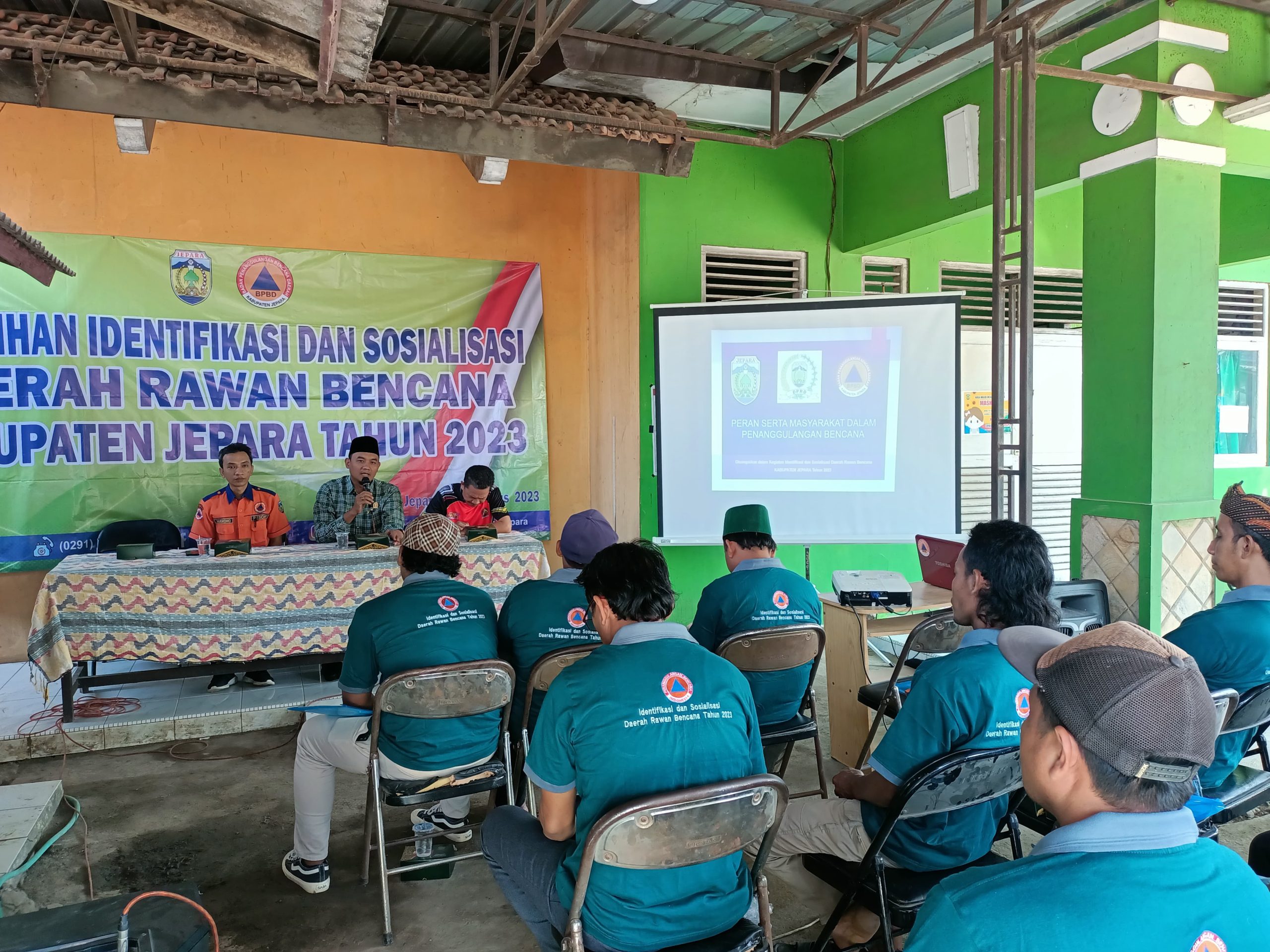 pelatihan "Identifikasi dan Sosialisasi Daerah Rawan Bencana" di Desa Gidangelo, Kecamatan Welahan, Kabupaten Jepara pada Jumat (25/8/2023) (Foto: Istimewa)