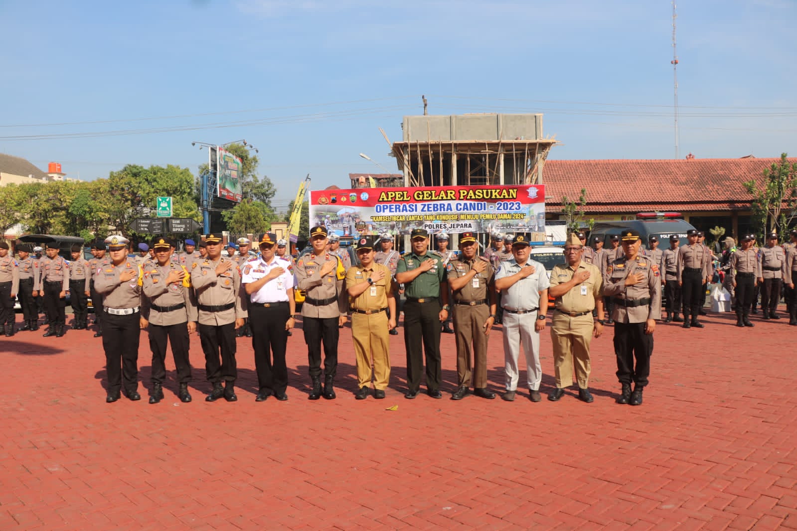 Apel gelar pasukan di lapangan Mapolres Jepara, Senin (4/9) pagi (Dok Polres Jepara)