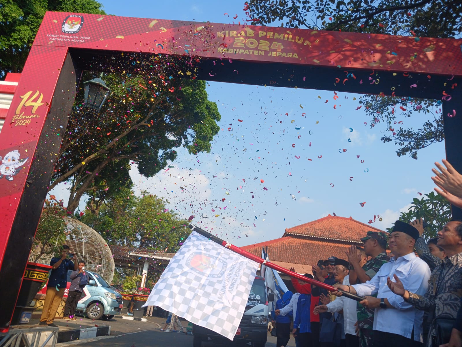 Mulainya Kirab Pemilu di Kabupaten Jepara (KlikFakta/Nur Ithrotul Fadhilah)