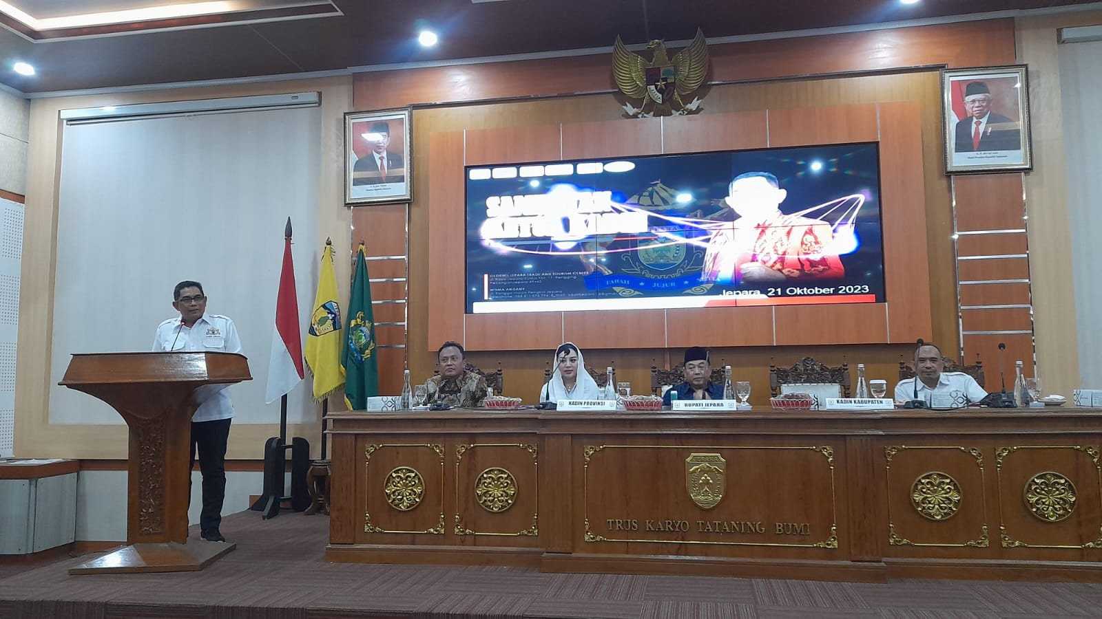Musyawarah kabupaten atau Mukab Ke VI Kadin Kabupaten Jepara di Gedung Shima, Sabtu (21/10/2023) (Istimewa)