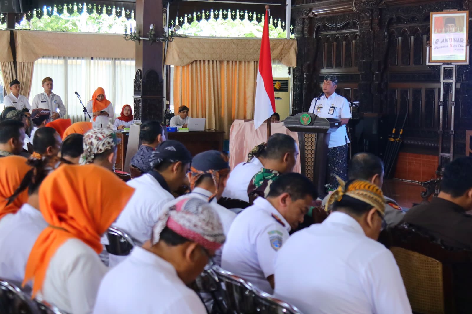 Seminar Akselerasi War on Drugs dan tes urine ASN di Pendopo Kabupaten Kudus. Kamis (23/11/2023) (Diskominfo Kudus)