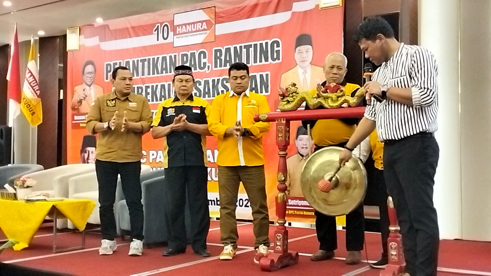 Acara konsolidasi dan pelantikan PAC, Ranting di HOM Kudus.