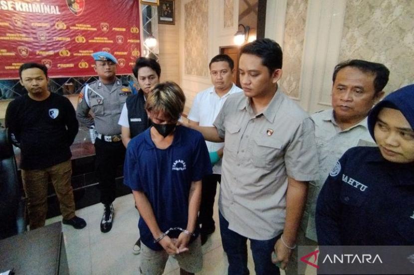 Salah satu anggota geng motor yang diamankan Polresta Pati (Foto: Republika)