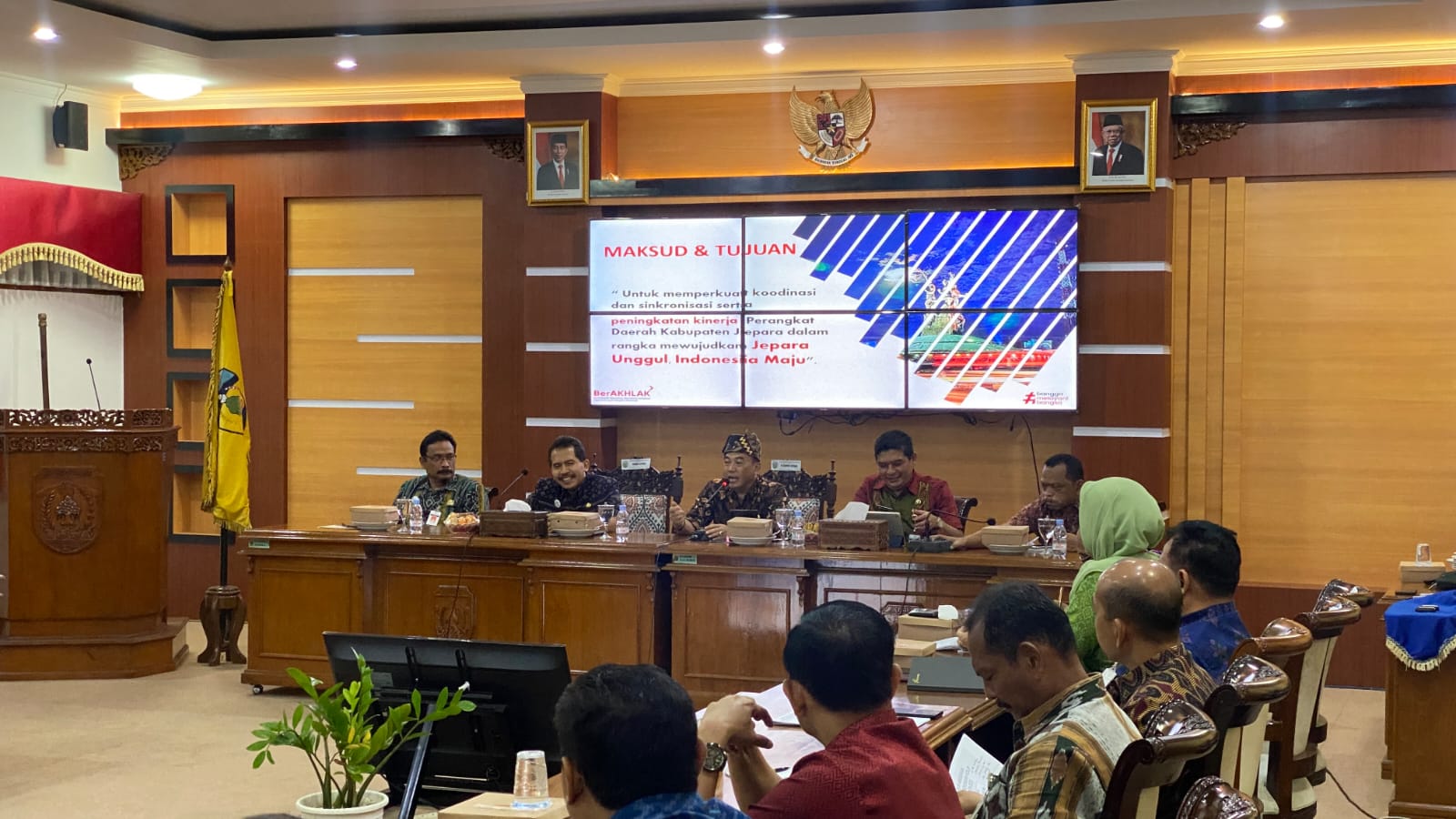 Rapat Koordinasi Kedinasan Perangkat Daerah Kabupaten Jepara di Ruang Rapat Sosrokartono, Rabu, (3/1/2024) (Diskominfo Jepara)