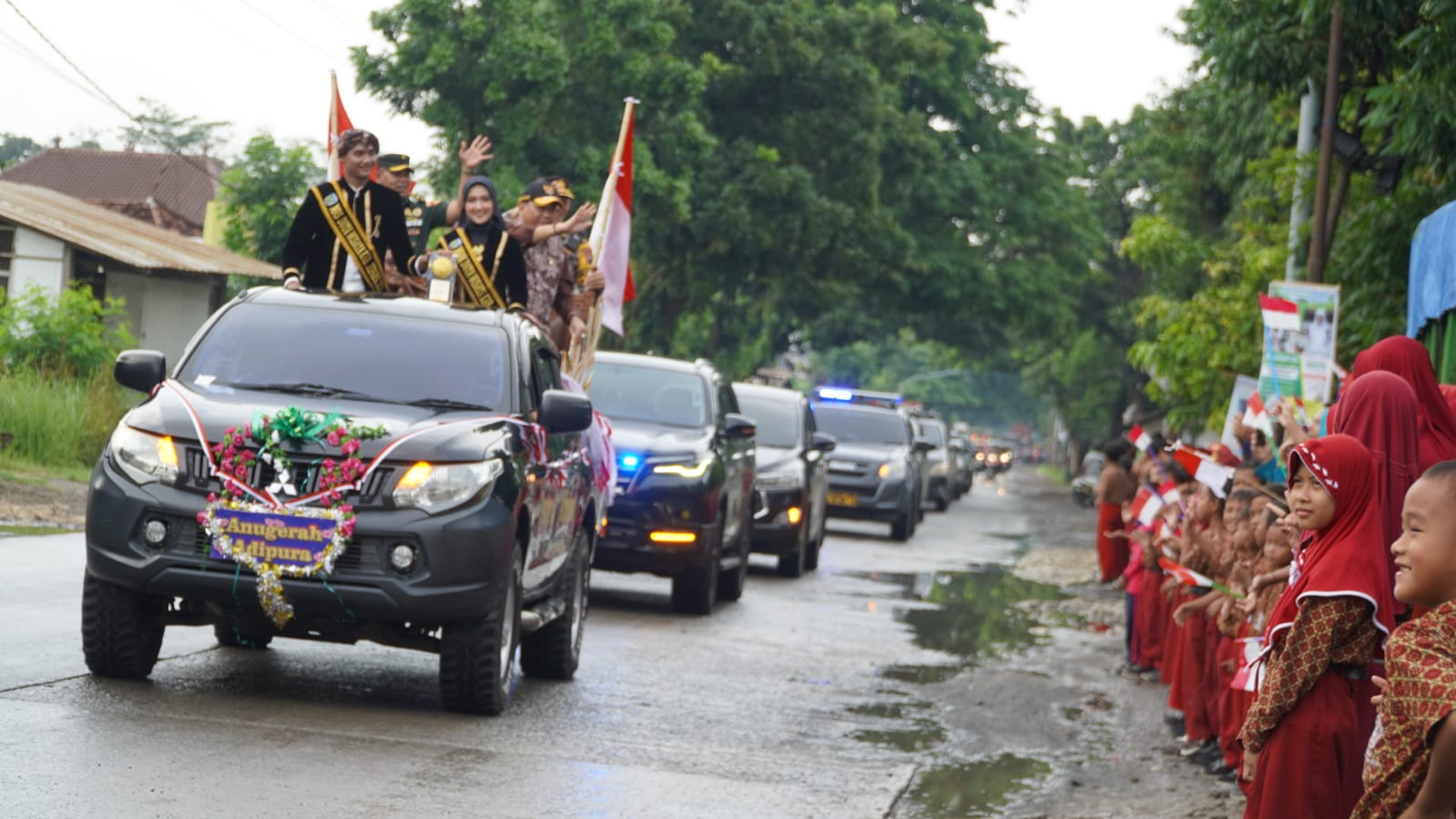 Kirab Piala Adipura di Kabupaten Jepara, Kamis (7/3/2024) (Istimewa)