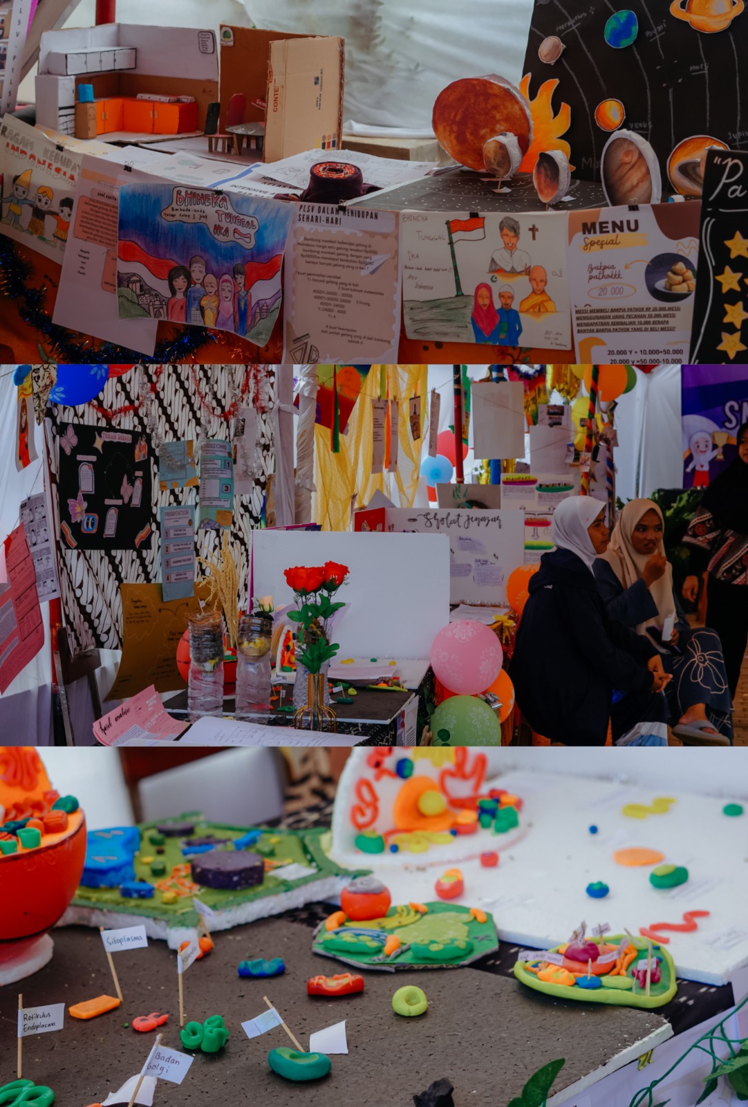 Gelar karya siswa SMP unggulan terpadu (SMPUT) Bumi Kartini Jepara dalam program Proyek Penguatan Profil Pelajar Pancasila (P5) pada Kamis (2/5/2024)