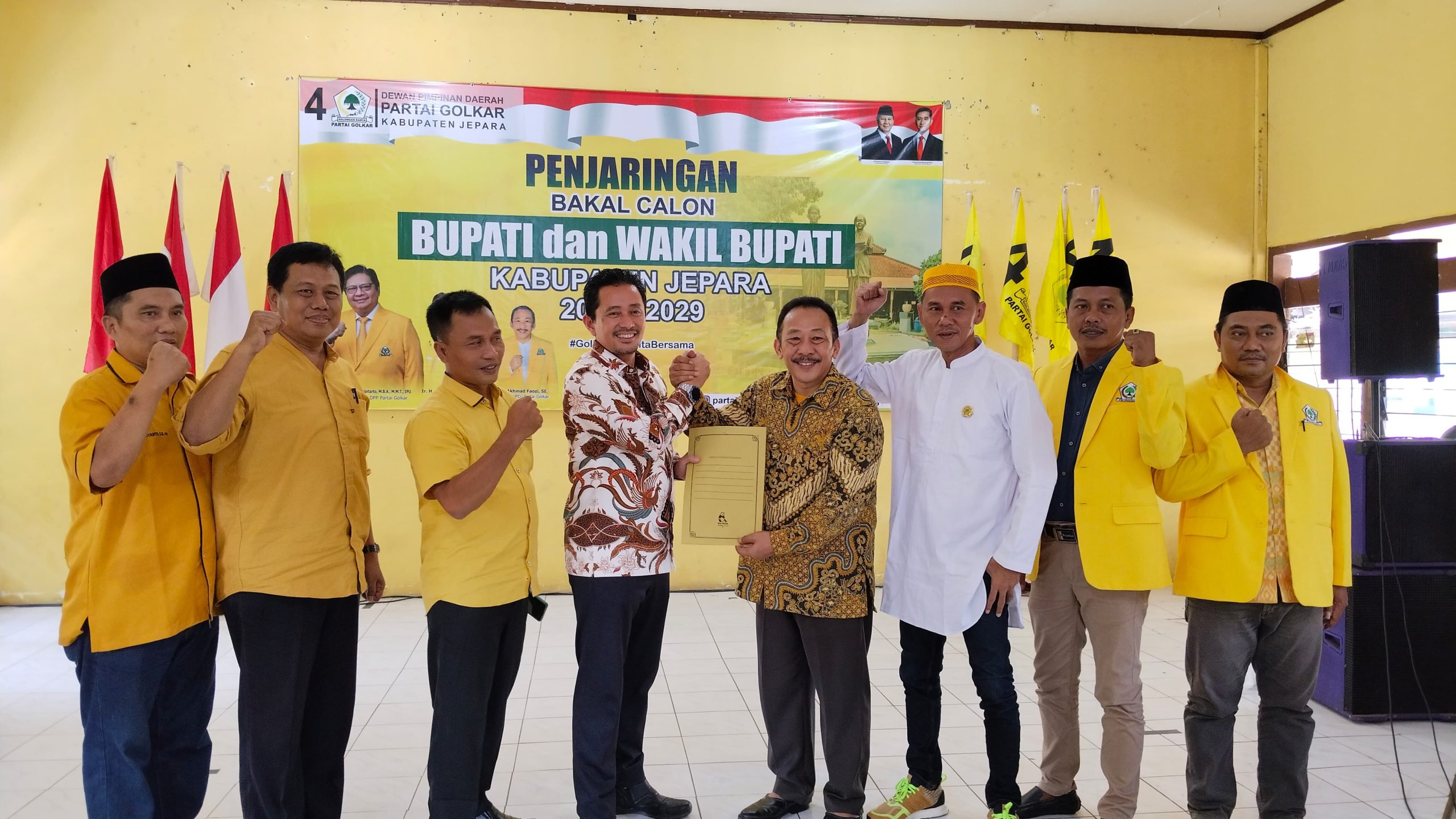 Pengusaha Farisal Adib safari politik ke DPD Partai Golkar Jepara pada Rabu (9/5/2024)