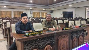 Anggota DPRD Jepara, Latifun yang hadir dalam Rapat laporan khusus hak interpelasi pancabutan izin PT BPR Jepara Arta pada Sabtu (10/8/2024)