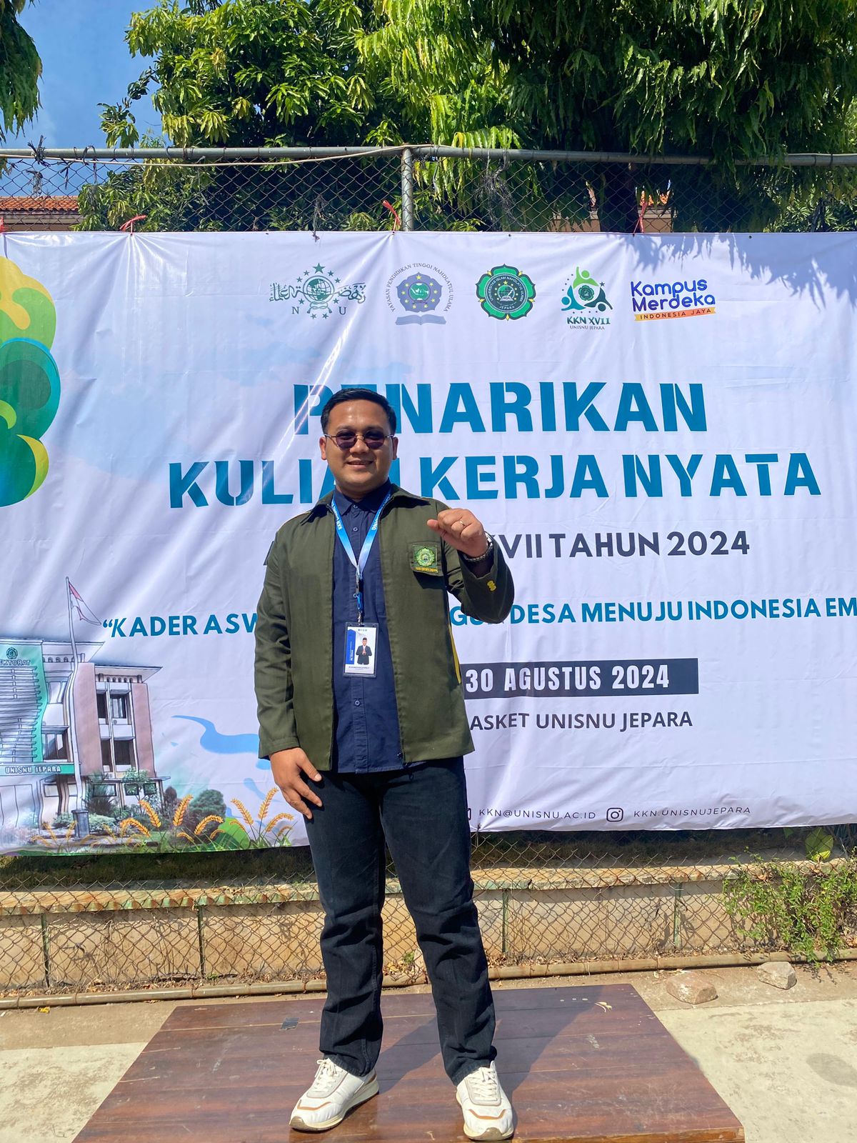 anggota termuda DPRD Kabupaten Jepara Ananda Prabu yang juga mengikiti KKN UNISNU Jepara