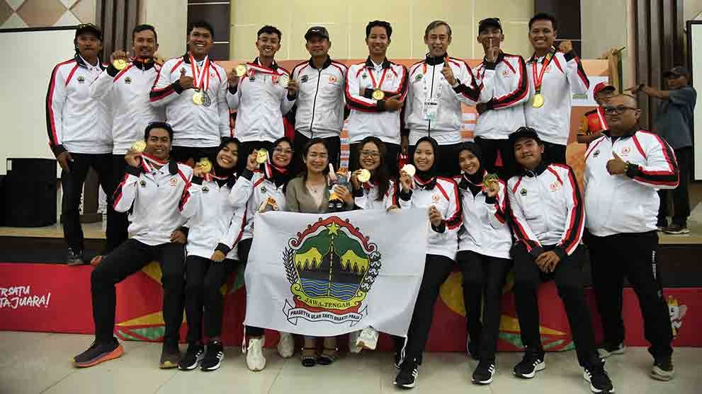Atlet Daerah yang membela Jateng dan sumbang medali emas di PON XXI Aceh dan Sumut 2024(Foto:RRI/Heri)