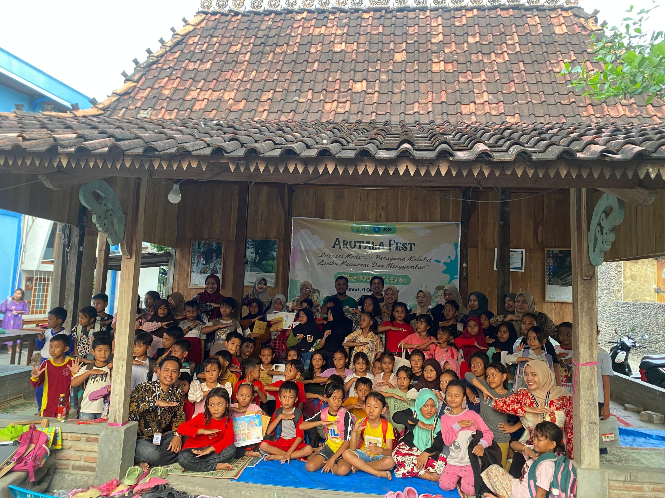 287 anak-anak di Desa Penadaran mengikuti Arutala Fest yang diselenggarakan Mahasiswa KKN 2024 IAIN Kudus kelompok 062 pada Jumat (4/10)