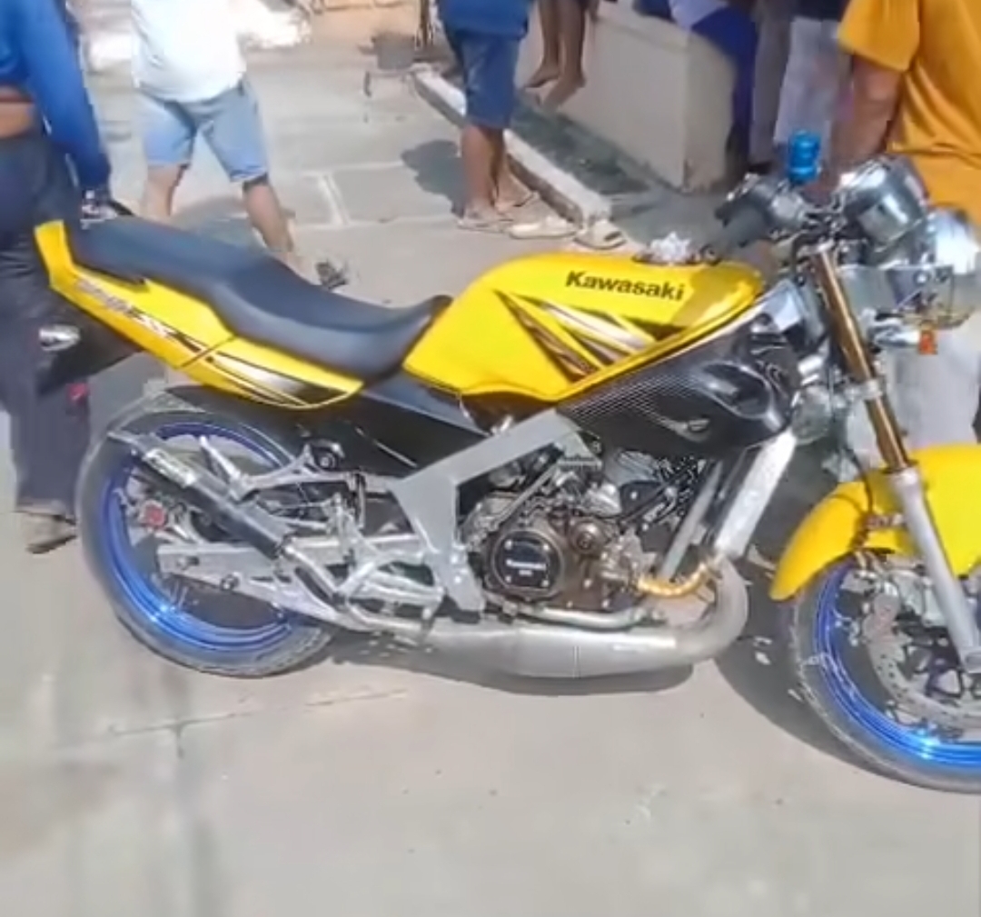 Motor curian dengan modus COD yang ditemukan di wilayah Jaken, Pati (foto: @info.muria)