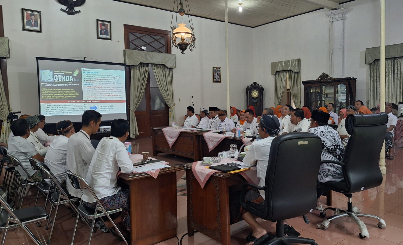 sosialisasi Agenda-Ku di pendopo belakang rumah dinas bupati, Rabu (23/10) (foto: laman resmi Pemkab Kudus)