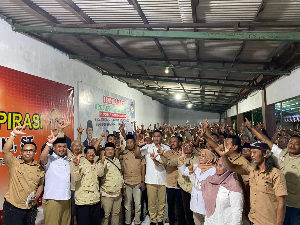 apel kesiapan Tani Merdeka dalam menghadapi Pilkada yang digelar di Rumah Aspirasi Hj Sri Hartini turut Desa Jepang, Kecamatan Mejobo, Jumat (22/11) malam