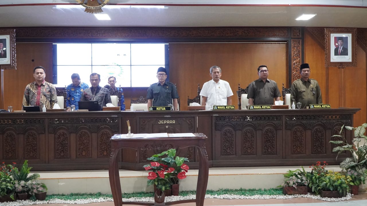 rapat koordinasi (rakor) bersama Komisi Pemberantasan Korupsi (KPK) RI di ruang paripurna DPRD Jepara, Rabu(29/11/2024)