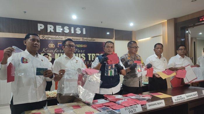 Polda Jateng melakukan konferensi pers soal kasus TPPO di Mapolda Jateng, Jumat (22/11/2024) (foto: TribunJateng.com)