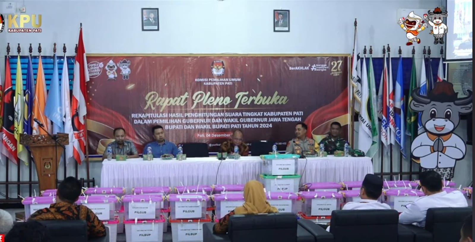 Tangkapan layar kanal youtube KPU Kabupaten Pati