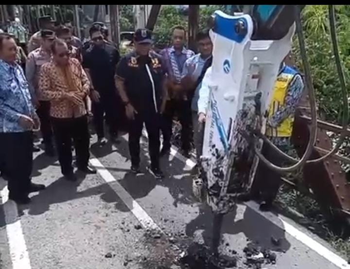 Groundbreaking Jembatan Karangsambung dibuka langsung oleh Penjabat (Pj) Bupati Kudus pada Rabu, 11 Desember 2024 (istimewa)