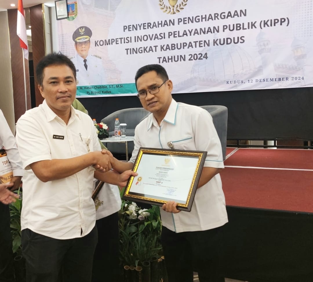 Inovasi Cegah, Tangkal dan Rawat TBC (Cetar TB) berhasil mengantarkan Rumah Sakit Umum Daerah (RSUD) dr. Loekmono Hadi meraih juara 1 dalam Kompetisi Inovasi Pelayanan Publik (KIPP) Kabupaten Kudus Tahun 2024, Kamis (12/12/2024) (istimewa)