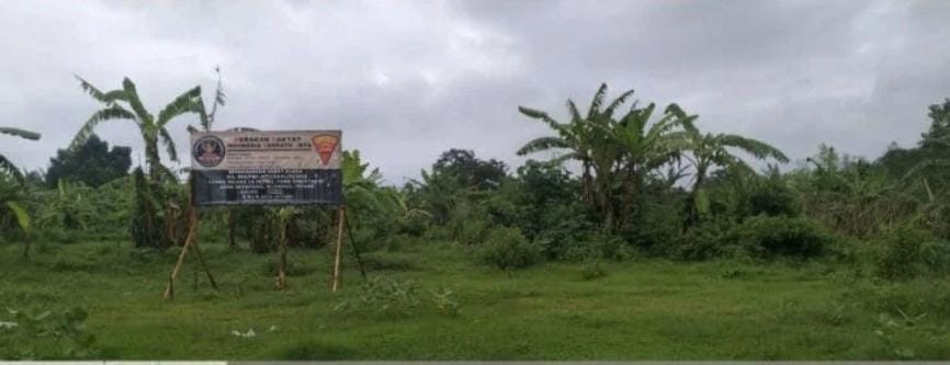 tanah di Jl. Raya Jepara-Bangsri RT 004 RW 001, Desa Serobyong, dengan luas 13.767 m² yang disengketakan (foto: wartajavaindo)