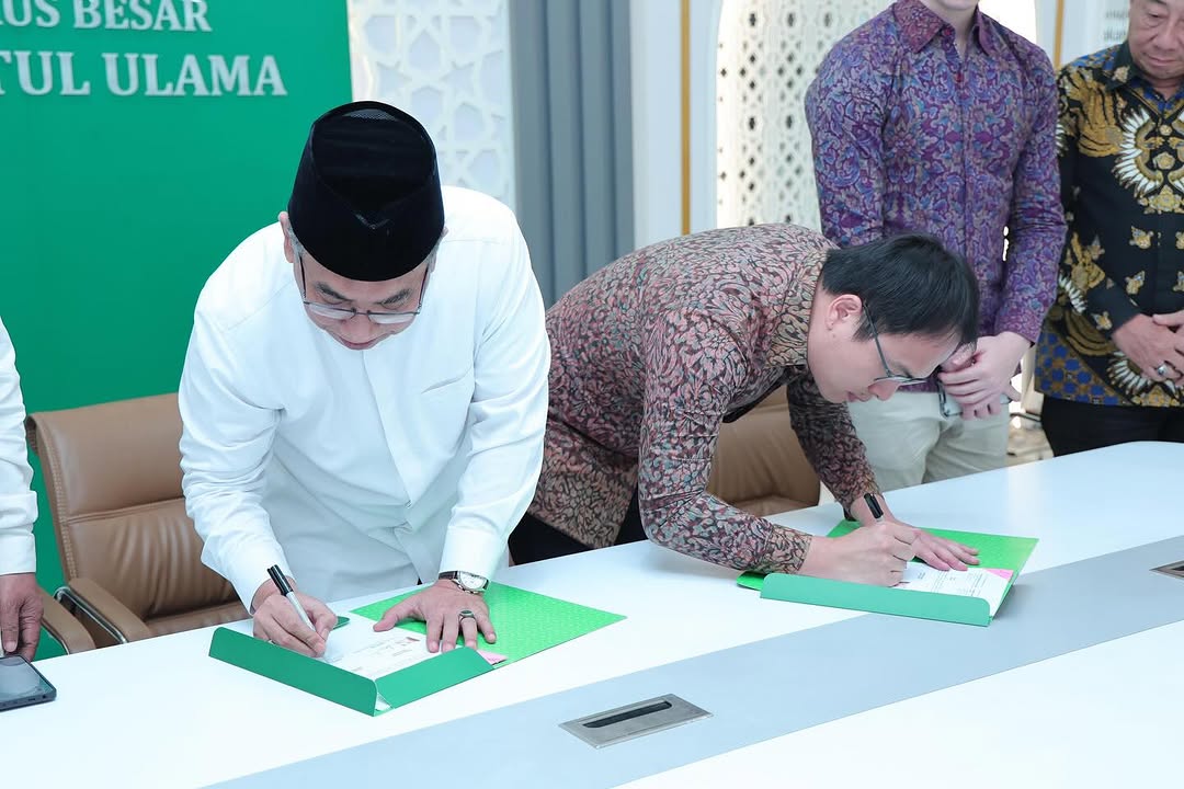Perjanjian Penandatanganan PBNU dengan Perusahaan Power Pro (Foto: @nahdlatululama)