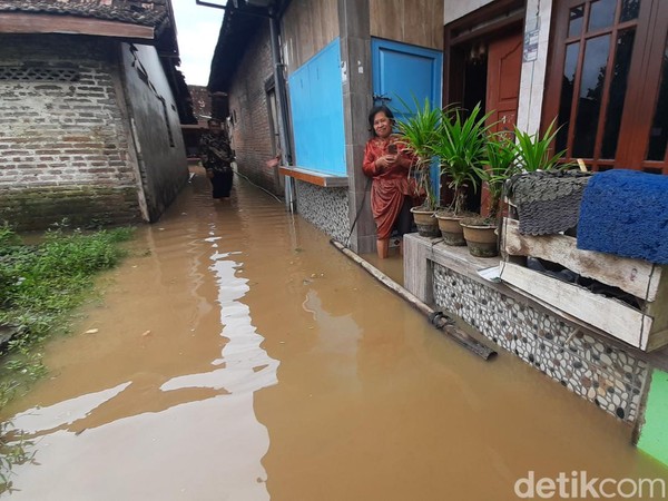 Banjir di Desa Doropayung, Pati pada Kamis (30/1/2025) (foto: detikJateng)
