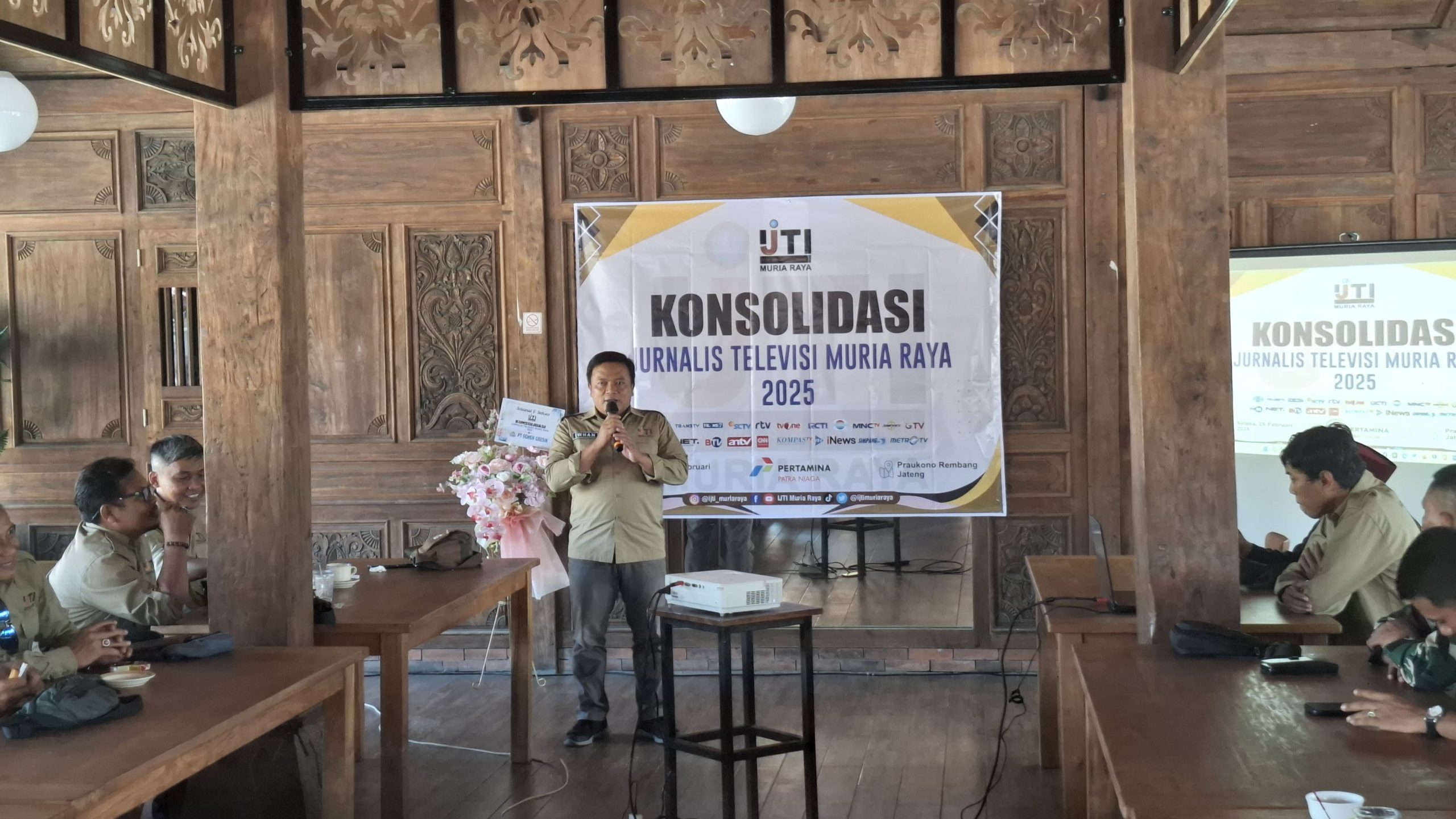 Ikatan Jurnalis Televisi Indonesia (IJTI) Korda Muria Raya menggelar Konsolidasi Jurnalis Televisi Muria Raya 2025 di Rembang pada Selasa (25/2/2025)