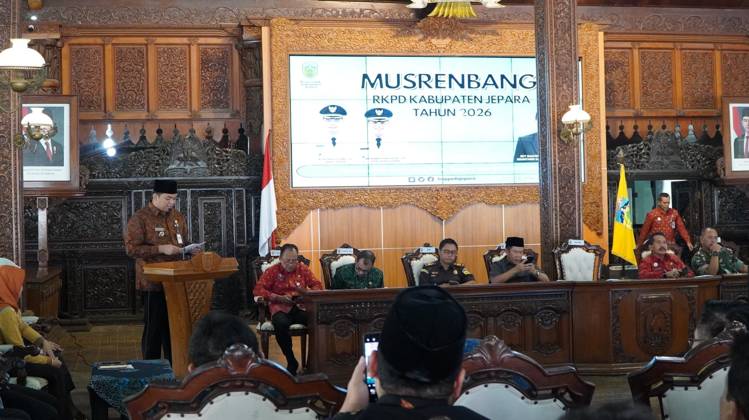 Musyawarah Rencana Pembangunan Kabupaten (Musrenbangkab) yang berlangsung di Pendopo Kabupaten Jepara pada Selasa (4/2/2025)
