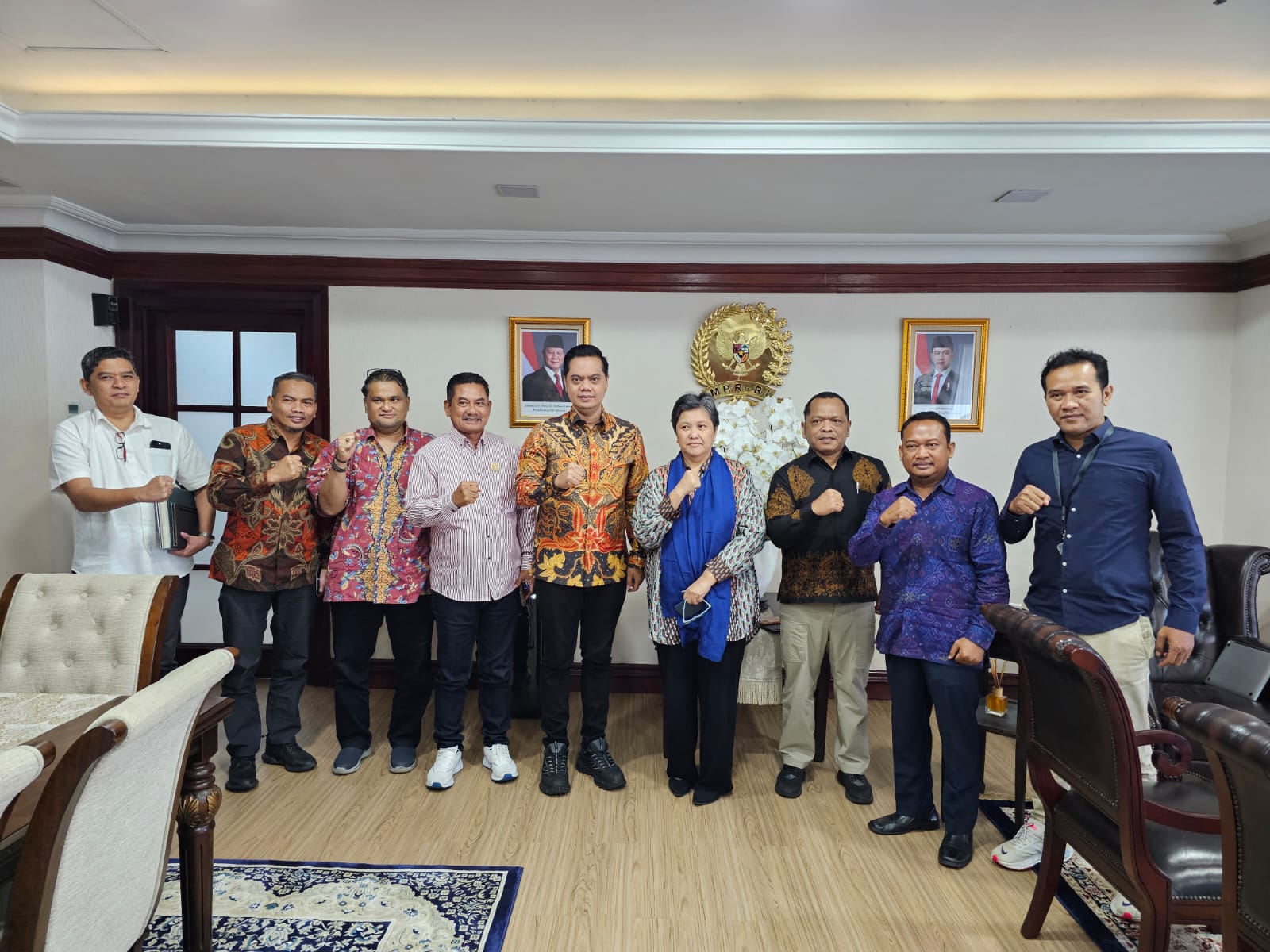 Bupati Jepara Witiarso Utomo beserta jajaran menemui Wakil Ketua MPR RI Lestari Moerdijat di Gedung Nusantara III DPR RI, pada Jumat, (7/3/2025) 
