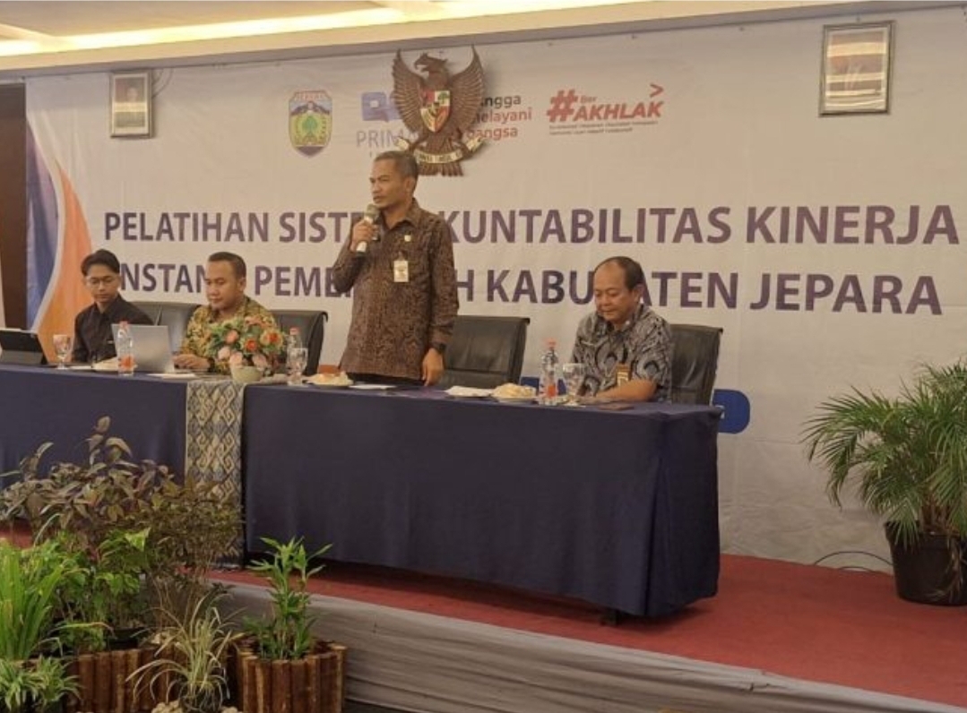 pelatihan Sistem Akuntabilitas Kinerja Instansi Pemerintah (SAKIP) Kabupaten Jepara, yang berlangsung Kamis (24/4/2025).