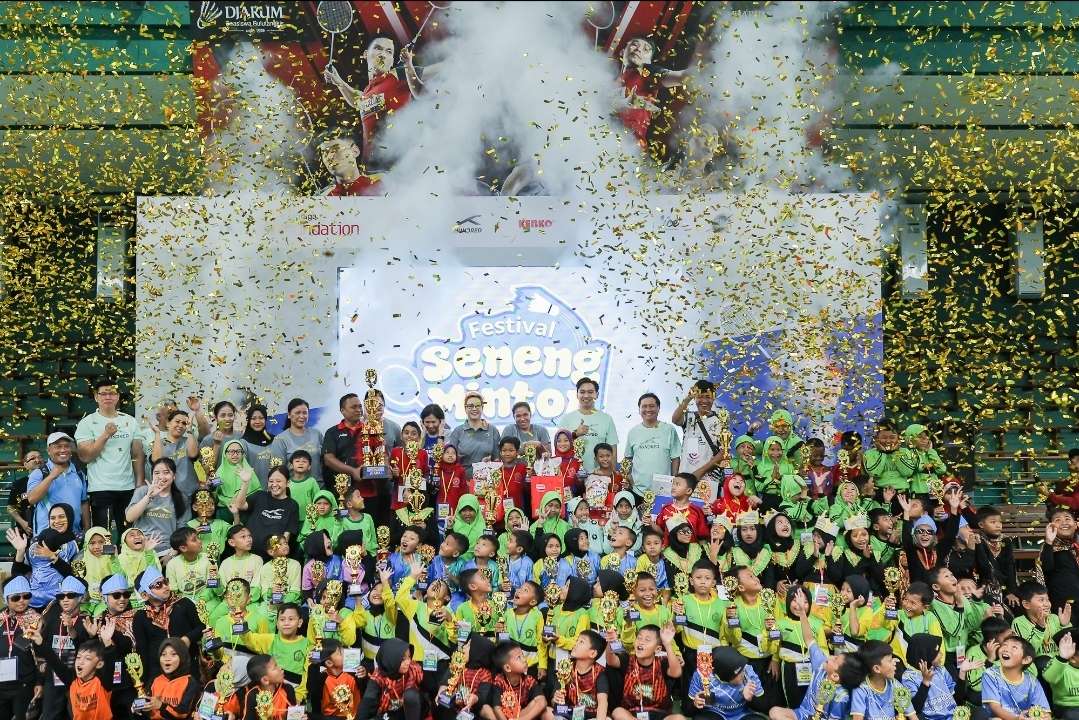 Para juara, runner-up, dan semifinalis Festival SenengMinton 2025 Seri 1