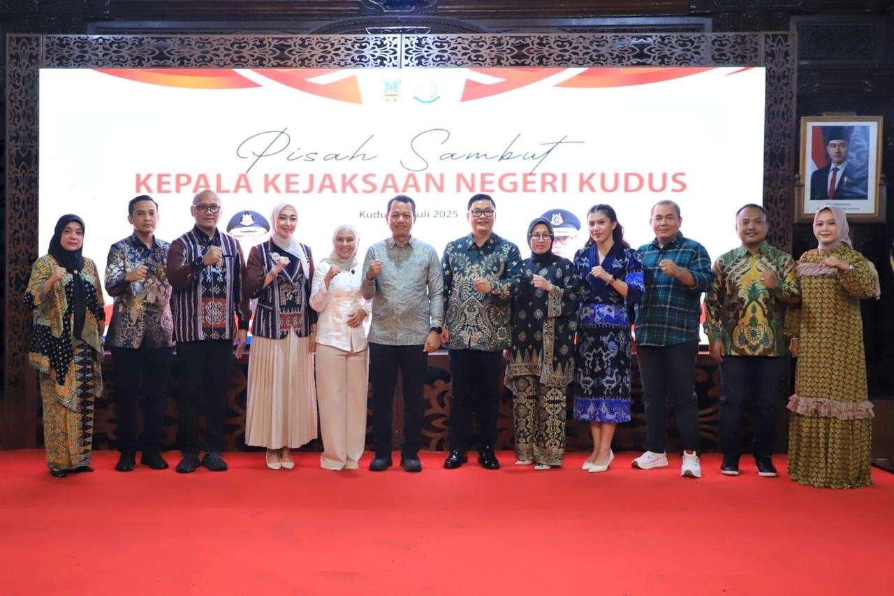 Pisah Sambut Kepala Kejaksaan Negeri Kudus yang digelar di Pendapa Kabupaten Kudus, Kamis (24/7/2025)