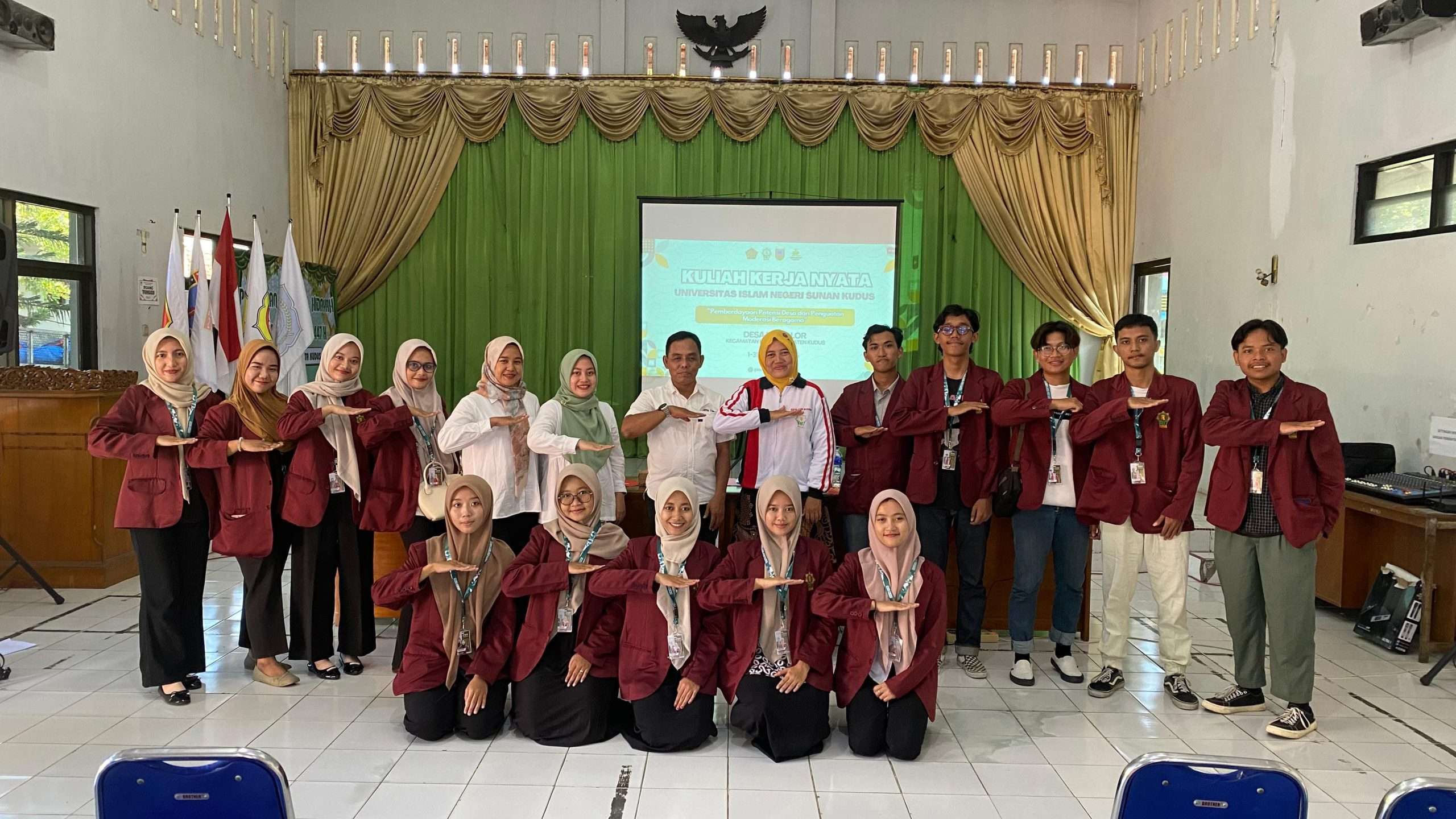 pembukaan Kuliah Kerja Nyata (KKN) Moderasi Beragama 2025 oleh kelompok 096 UIN Sunan Kudus pada tanggal 31 Juli 2025, Desa Malti Lor, Kecamatan Kota, Kabupaten Kudus